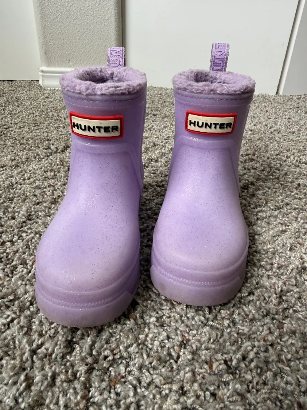 Hunter toddler fleece lined boots